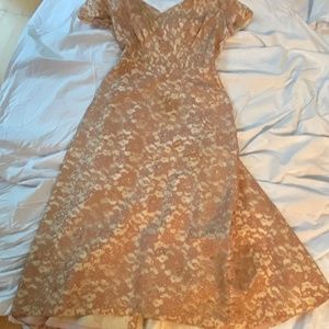 Vintage 1950s lace dress